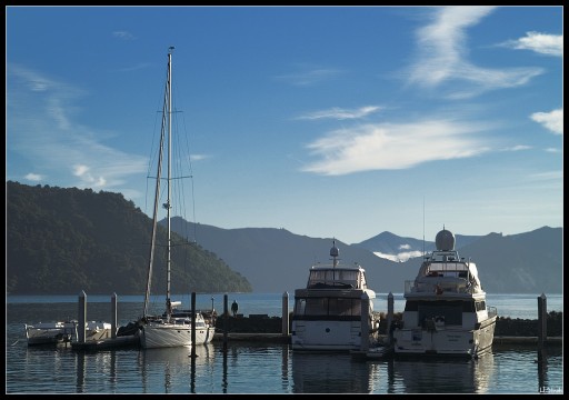 Yachten im Hafen von Picton